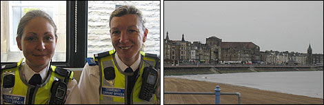 Friday on the BBC Bus in Morecambe