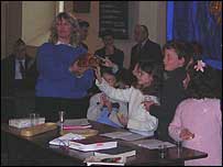 Children taking part in the celebrations.