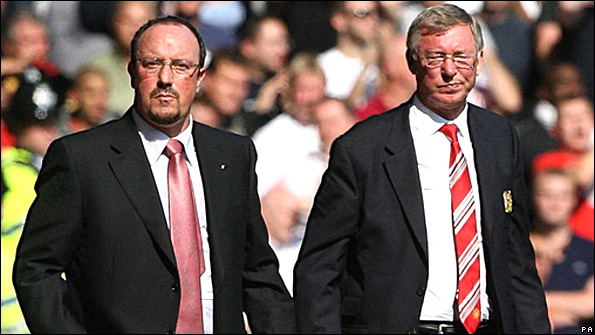 Rafa Benitez and Sir Alex Ferguson