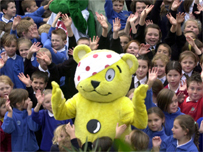 Pudsey and massage youngsters