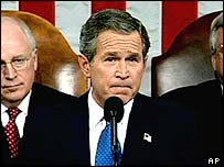 O presidente dos EUA, George W. Bush