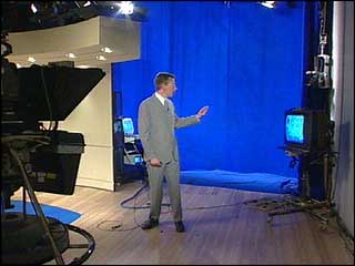 Richard presents his forecast in the studio