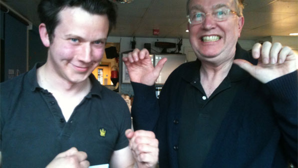 Sam from Club Smith makes like Mike Tyson. Tom Robinson makes like Wallace - DO SOMETHING GROMMIT!!!