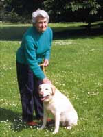Aline and Muffin the labrador