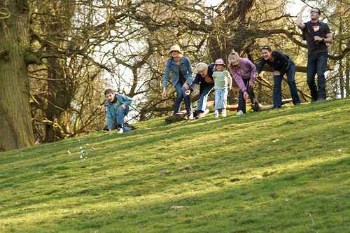 Egg-rolling! (Thanks to cousin Paul for the photo)