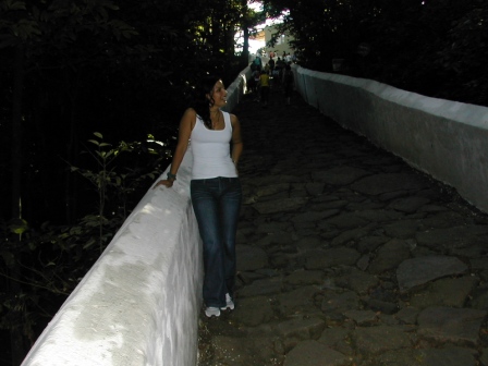 And me(4 years ago) in the shortest way looking at a little monkey at the tree