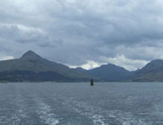 Boat leaving Inverie