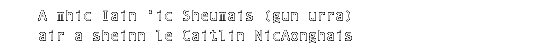 A mhic Iain 'ic Sheumais
