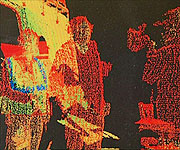 A scanner helps create a 3 dimensional picture of Mark whilst filming