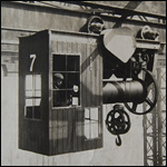 Dockworker in a crane