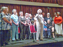 Zimmers on stage in Croydon