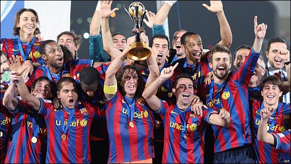 Barcelona were pushed all the way by underdogs Estudiantes