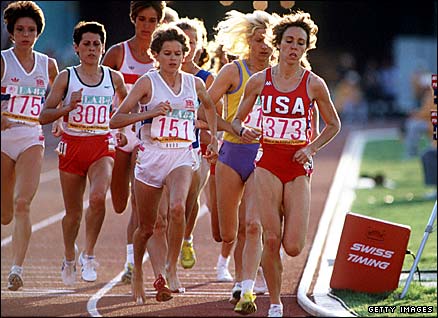 Britain's Zola Budd and America's Mary Decker clashed in the 1984 3,000m final