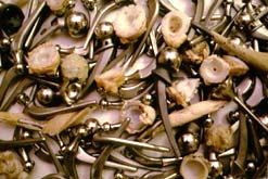 A pile of old-fashioned hip replacements