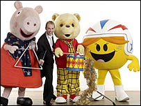 Robert with the Milkshake characters