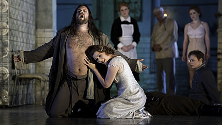 Johan Reuter as Jokanaan and Angela Denoke as Salome in Salome from London's Royal Opera House