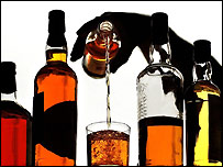 Láhve alkoholu