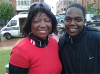 Andre Hackett with Rev. Dr Mercy Wood