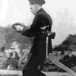 Albert Taylor Auxillery Fire Man at a display