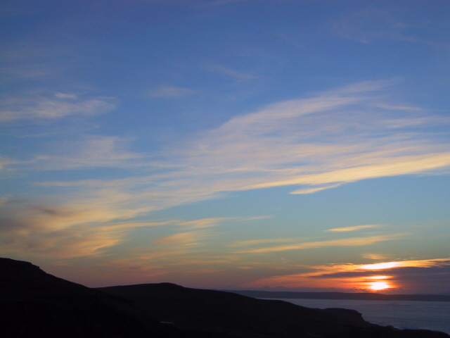 New Years Day, lookin oot fae Tonga across to the Westing & Yell