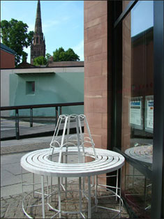 The bench outside BBC Coventry & Warwickshire