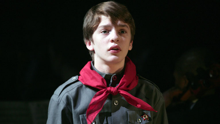 Close-up shot of Wesley Nelson in Every Good Boy Deserves Favour. Photograph: Simon Annand