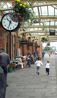 Racing down Loughborough station