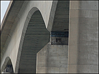 Peregrines on the Orwell Bridge
