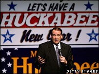 Mike Huckabee campaigns in Ottumwa, Iowa, 28 Dec 2007