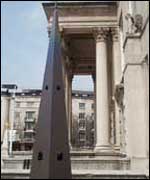 The obelisk in Millennium Square