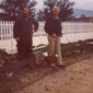 Leith with Noel Brannick who invented the ‘Brannick Hare’ which today is in common usage in grey-hound racing. At the time, Leith was working on the steel-work of the Dunmore grey-hound track, Alexander Park Avenue, Belfast – the longest grey-hound track in the British Isles