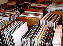 Boxes of vinyl