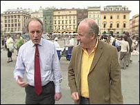Bob Little and Mervyn Jess in Krakow