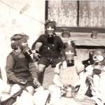 Children in gas masks