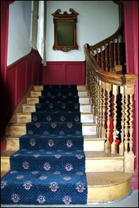 Staircase at Belgrave Hall.