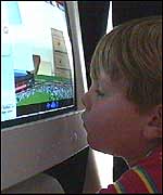 Chris at the computer