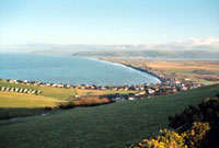 Y Borth a bae Ceredigion