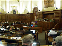 latvian parliament chamber
