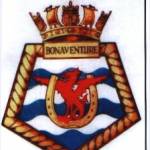 Emblem of HMS Bonaventure, X-Craft Depot Ship, 1943-1947