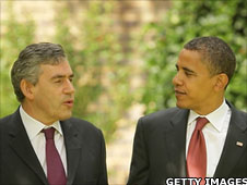 Gordon Brown and Barack Obama