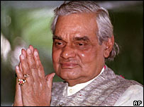 O primeiro-ministro indiano, Atal Behari Vajpayee 