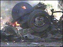 carro que explodiu em frente à sede da ONU em agosto