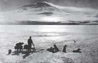 Scott's team in the Antarctic, near Mt Erebus