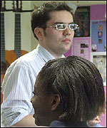 A thoughtful Sam in rehearsal