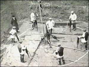 Site of tunnel drilling