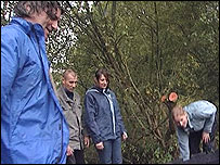 Martin Hughes-Games with wildlife volunteers