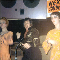Kath, Peter Stringfellow and Jill Saxilby grooving on stage at the Mojo, 1965
