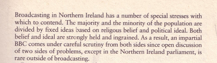 Robert McCall, Regional Controller was asked in 1958 by the BBC Board of Governors to describe his region.