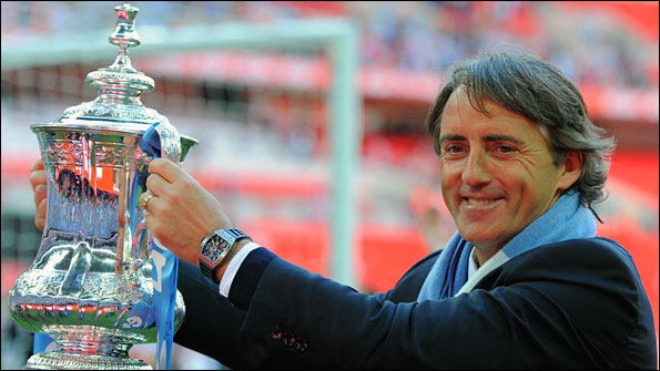 Manchester City manager Roberto Mancini