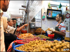 Shopping for food in Tripoli